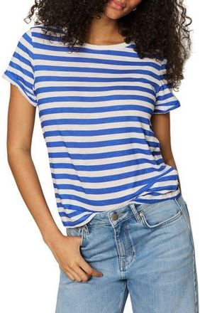 Sanctuary Abstract Print Cotton Blend T-Shirt in Cobaltwhi at Nordstrom Rack, Size Small