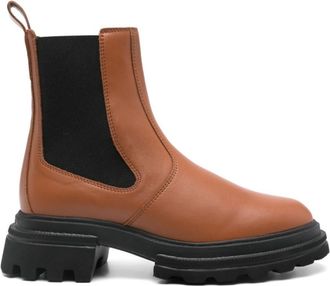 Hogan Brown Chelsea Boots