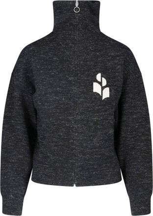 Isabel Marant Black Koxy Zip-Through Knit