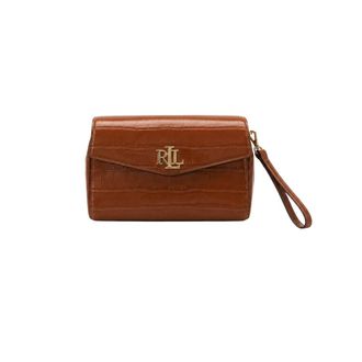 Ralph Lauren Tassen, Dames, Bruin, ONE Size, Katoen, Tanner Crossbody Bag