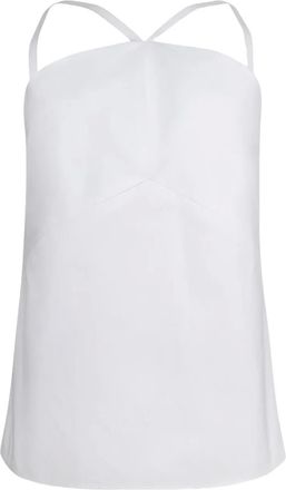 Rosie Assoulin Top con spalline incrociate - Bianco