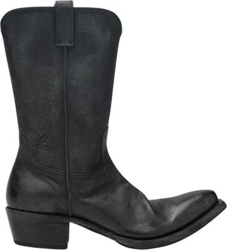 Prada Cowboy Boots, male, Black, Size: 10 US Stivale Medio