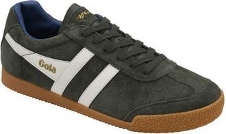 Gola Harrier Low Top Sneaker in Dk Khaki/o White/marine Blue at Nordstrom, Size 10.5