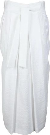 Fabiana Filippi Long Skirt Cotton Viscose Polyamide - White