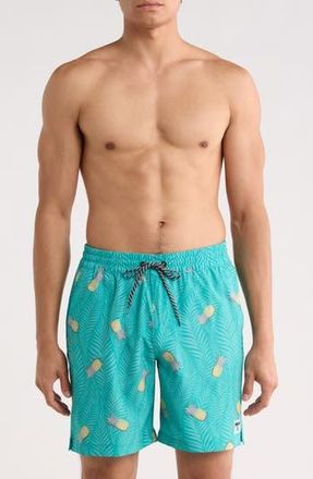 Hurley Pina Volley Swim Shorts in Teal Tint at Nordstrom Rack, Size X-Large