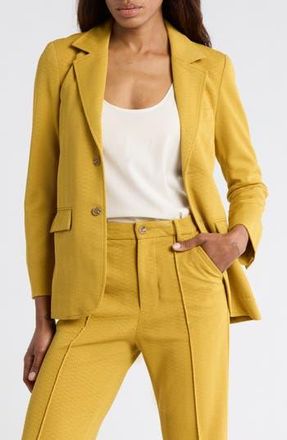 The Great. The Geo Jacquard Blazer in Gold Leaf at Nordstrom Rack, Size 3 (Fits Like 12-14 Us)