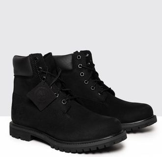 Timberland 6 Inch Premium Womens Waterproof Boots - Black - Size UK 6