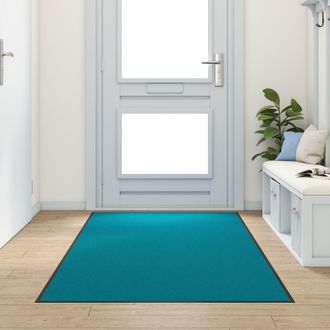 Berkfield Home Washable Doormat in Cyan, 120x300 cm | Size: Medium