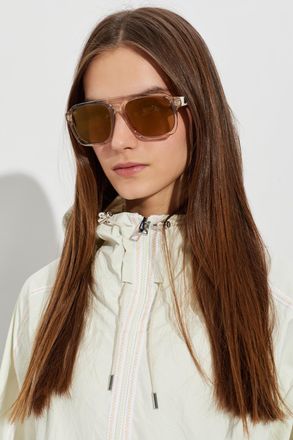 Moncler Vantos Sunglasses, Unisex, Beige