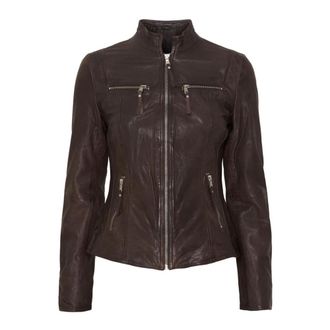 Notyz Biker Jacket - Dames - Leren en Su&egrave;de Jassen - Veelkleurig - 3XL - Leer - Jassen