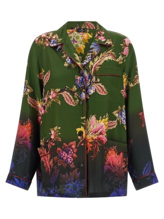 Etro Bicolor Polyester Womens Blouse