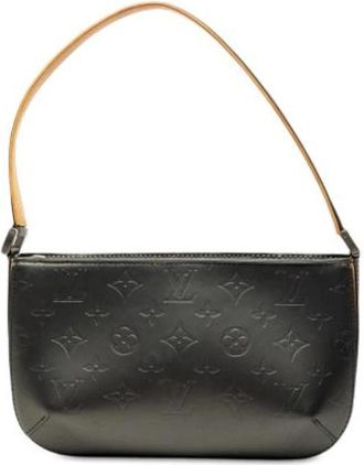 Louis Vuitton Tweedehands leren Louis Vuitton tassen - Dames - Vintage Schoudertas - Grijs - ONE Size - Vintage