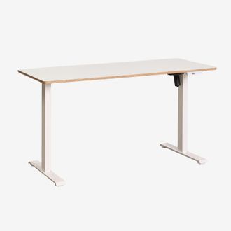 Sklum Escritorio Elevable El&eacute;ctrico Rectangular Con Funci&oacute;n De Memoria En Madera Y Hierro Serpi Sklum