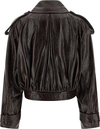 Sportmax Womens Brown Cotton Coat Clothing