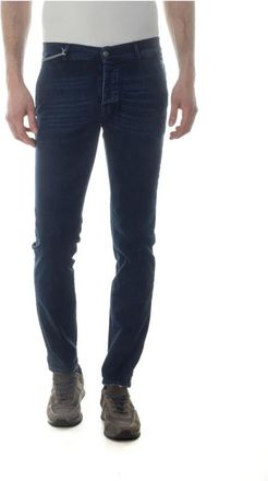 Daniele Alessandrini Slim-fit Jeans, male, Blue, Size: W30 Pj5555L481No3600Denim Jeans