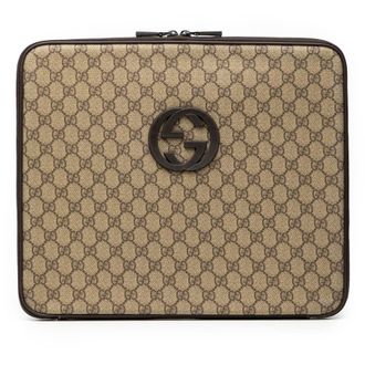 Gucci Pre-owned Gucci GG Supreme Laptop Case 194297 493075