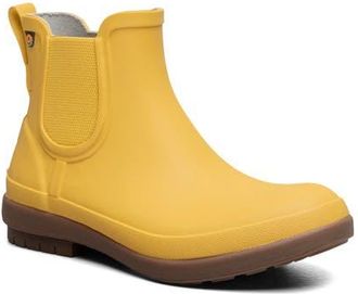 Bogs Amanda II Waterproof Insulated Chelsea Rain Boot in Mustard at Nordstrom, Size 11