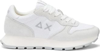 Sun 68 Witte Glitter Sneakers - Dames - Sneakers - Wit - 37 EU - Leer - Schoenen