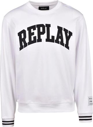 Replay Sweatshirts, male, White, L, sweatshirt