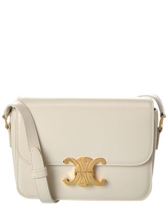 Celine Celine Triomphe Leather Shoulder Bag