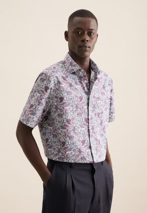 Seidensticker Businesshemd SEIDENSTICKER Regular, Herren, Gr. M39, normale &Auml;rmell&auml;ngen, gr&uuml;n (sage gr&uuml;n), 100% Baumwolle, bedruckt, regular fit, gerader Abschluss, 