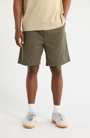 Carhartt Work in Progress Flint Organic Cotton Twill Shorts in Leaf (Grmnt) at Nordstrom, Size Xx-Large