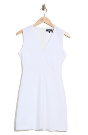 Theory Linen Blend Fit & Flare Dress in White at Nordstrom Rack, Size 12