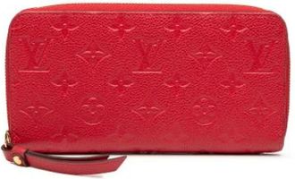 Louis Vuitton Pre-owned Clutches, female, Red, Size: ONE SIZE Pre-owned Canvas Wallet