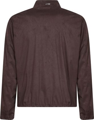 Herno Mens Jacket Suede Microfiber Brown Polyester Bomber