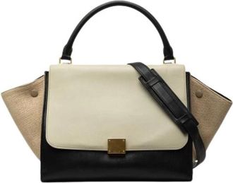 Celine Pre-owned Trapeze Bag - Dames - Vintage Handtas - Beige - ONE Size - Leer - Vintage