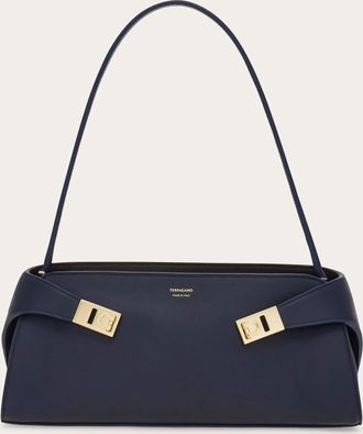 Ferragamo Donna Borsa a spalla Hug East-West (S) Blu