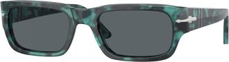 Persol Stijlvolle zonnebril Adrien 1211R5 - unisex - Zonnebrillen - Blauw - 55 MM - Accessoires