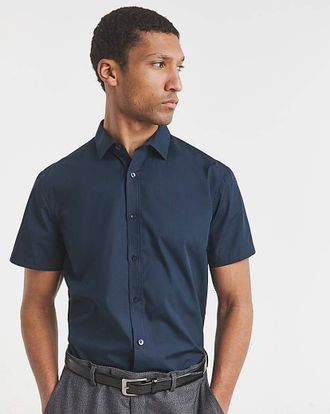 Jacamo Short Sleeve Formal Shirt Regular