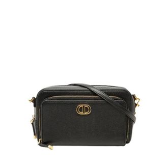 Dior Pre-owned Caro Double Pouch - Dames - Pre-owned - Zwart - Maat: ONE Size Leer