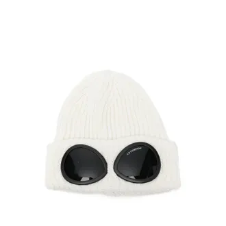 C.P. Company C. p. Company Goggle-detail Ribbed-knit Beanie Hat