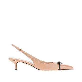 Valentino Garavani Bepointy leather slingback pumps Woman 36+