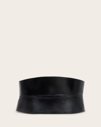 AllSaints Oakleigh Leather Corset Belt