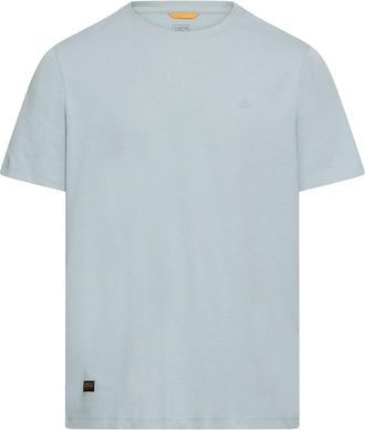 Camel Active T-Shirt CAMEL ACTIVE, Herren, Gr. 4XL, aqua blau, Jersey, Obermaterial: 71% Baumwolle, 25% Polyester, 4% Elasthan, unifarben, normal h&uuml;ftbedeckend, Ru