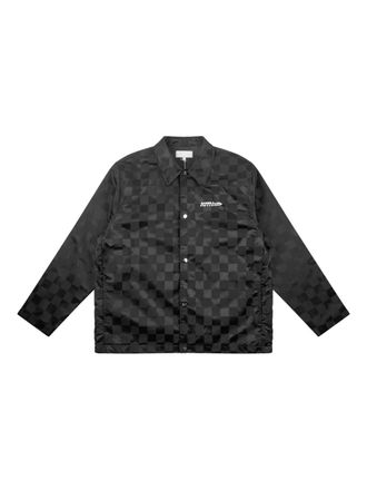 Kith checkered shirt jacket - men - Nylon - S - Black