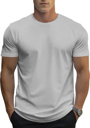 Generic Mens T-Shirt Casual Short Sleeve Crewneck Soft Tees Classic Undershirt (UK, Alpha, XL, Regular, Regular, 9)
