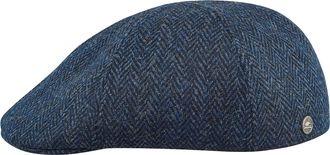 Sterkowski Rusty | Harris Tweed Flat Cap for Men and Women | Newsboy Driving Gatsby Ivy Irish Scally Cabbie Peaky Scully Paperboy Winter Duckbill 6 Panel Cabby N