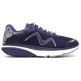 Mbt Colorado X Synthetic Leather Mens Low Top Trainers - Deep Navy - Size:UK 10.5