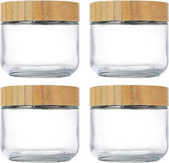 OEM Recipientes Herm&eacute;ticos Para Avena Nocturna - Tarros De Boca Ancha Latas De 283 G (10 Oz) Para Preparar Comidas Con Tapa De Cierre Seguro, Vasos Para A