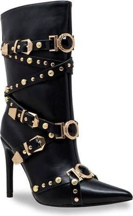 Chase + Chloe by Intouch Footwear Adonis Stud Embellished Boot in Black at Nordstrom Rack, Size 5.5