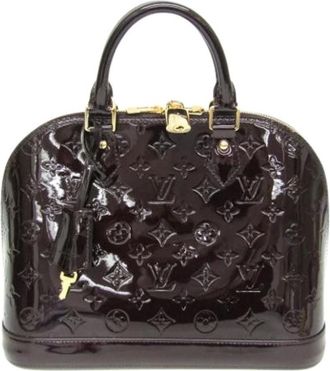 Louis Vuitton Pre-owned Handbags, female, Purple, Size: ONE SIZE Pre-owned Alma PM M91611