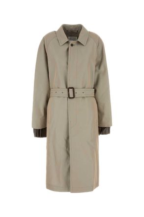 Maison Margiela Charcoal Cotton Blend Trench Coat