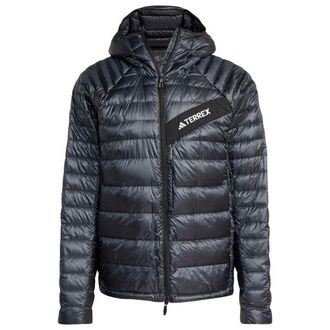 ADIDAS TERREX Terrex Techrock Climawarm+ Down Hooded Daunenjacke f&uuml;r Herren | blau/grau