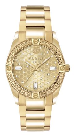 Philipp Plein Icon Chain Womens Gold Watch PW1FA0425 Stainless Steel - One Size