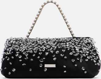 Aquazzura Constellation Mini satin top-handle bag