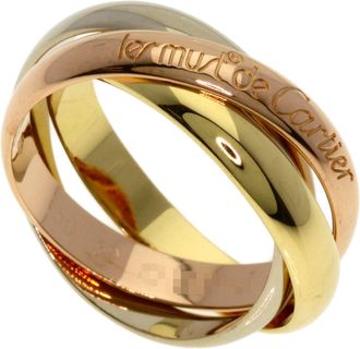 Cartier Trinity Yellow Gold (18K) Pink Gold (18K) White Gold (18K) Band Ring (Pre-Owned)